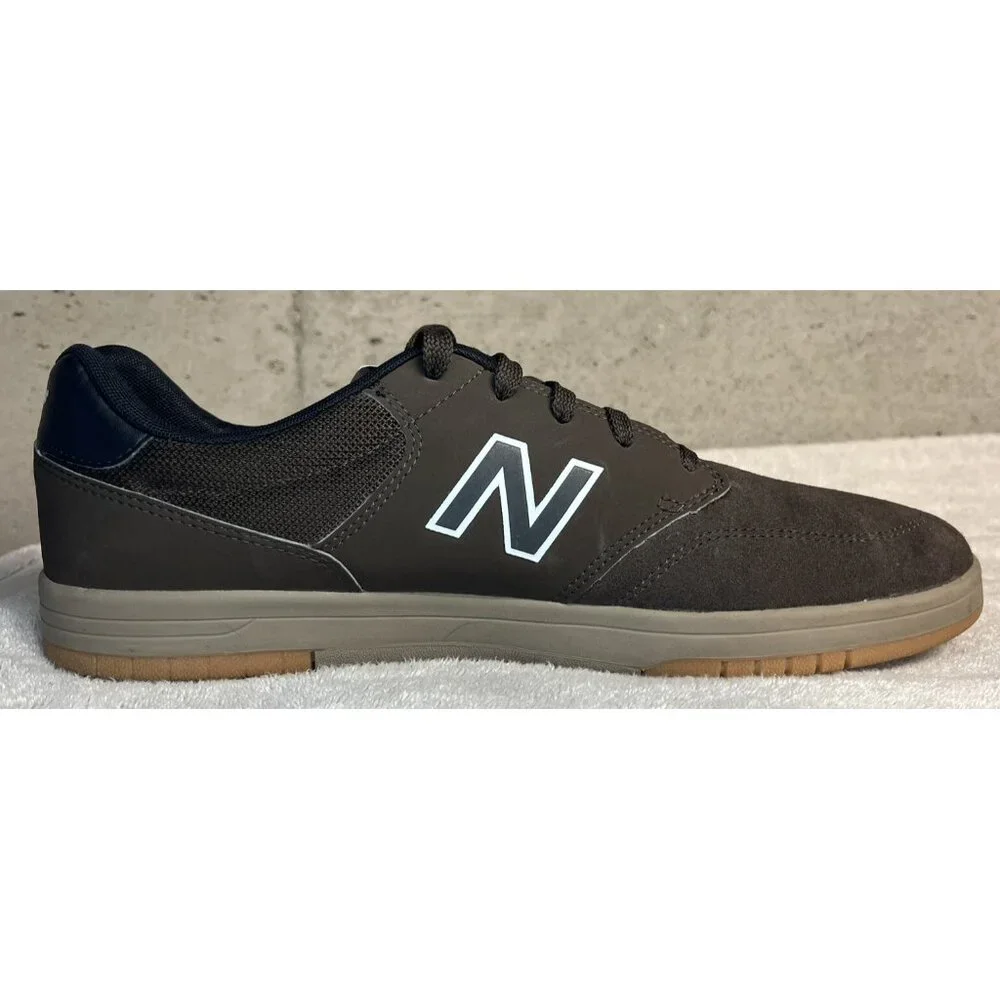Mens New Balance Numeric 245 Skateboarding Shoe Brown Suede NM425DFB Size 13 - Picture 2 of 9